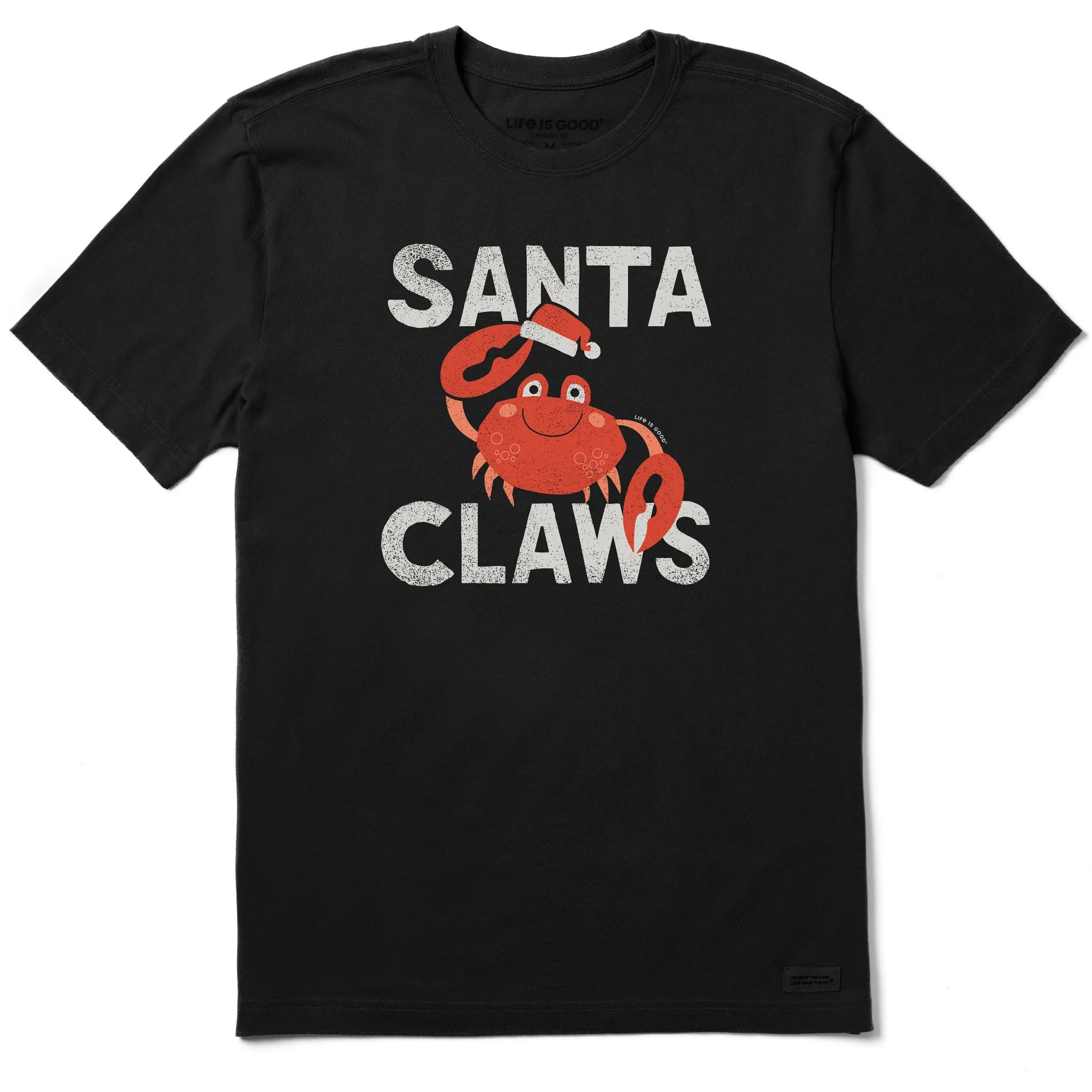 Men's Santa Claws Crab Short Sleeve Crusher Tee NoSideSeam