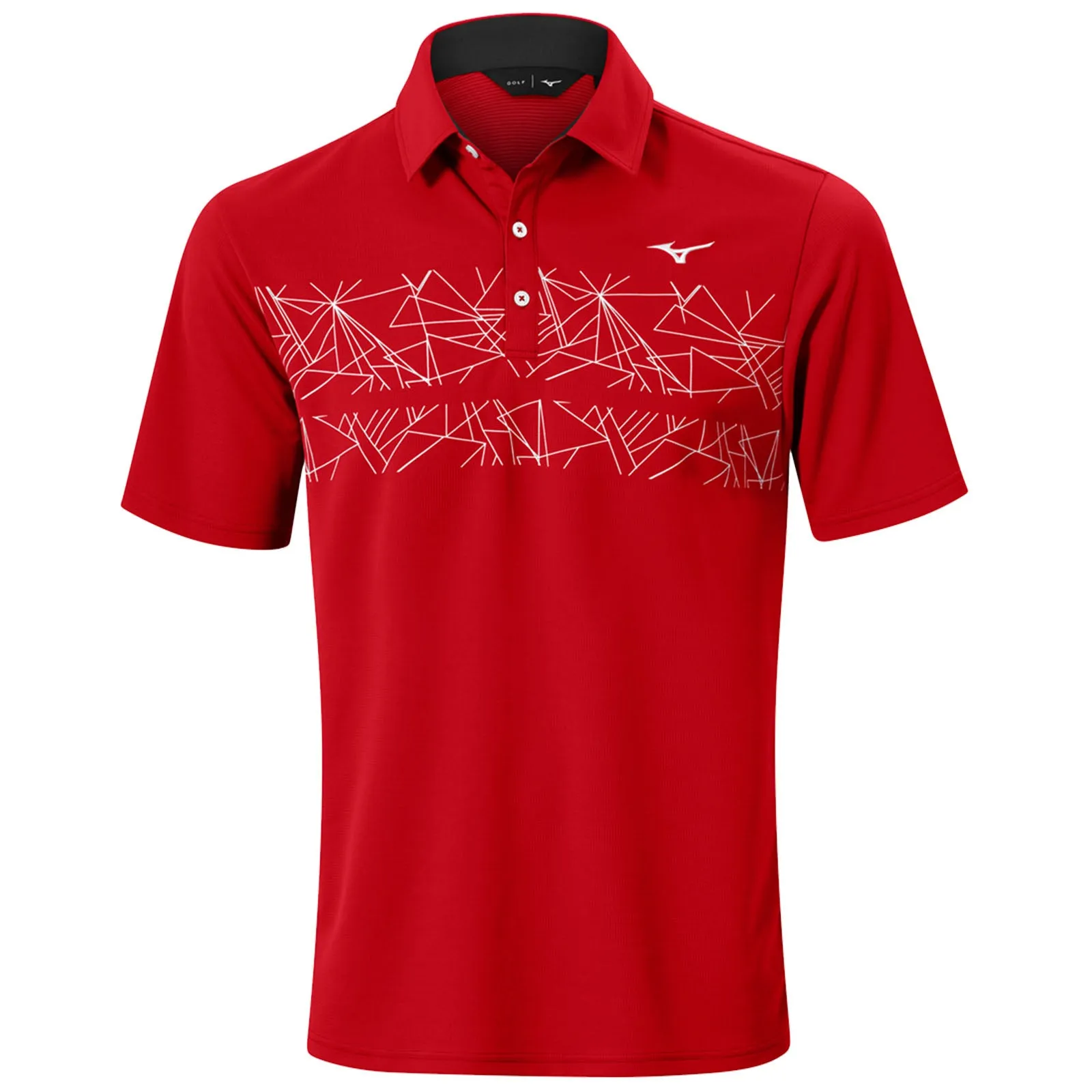Mizuno Mens Breath Thermo Graphic Polo Shirt Chill Vibes