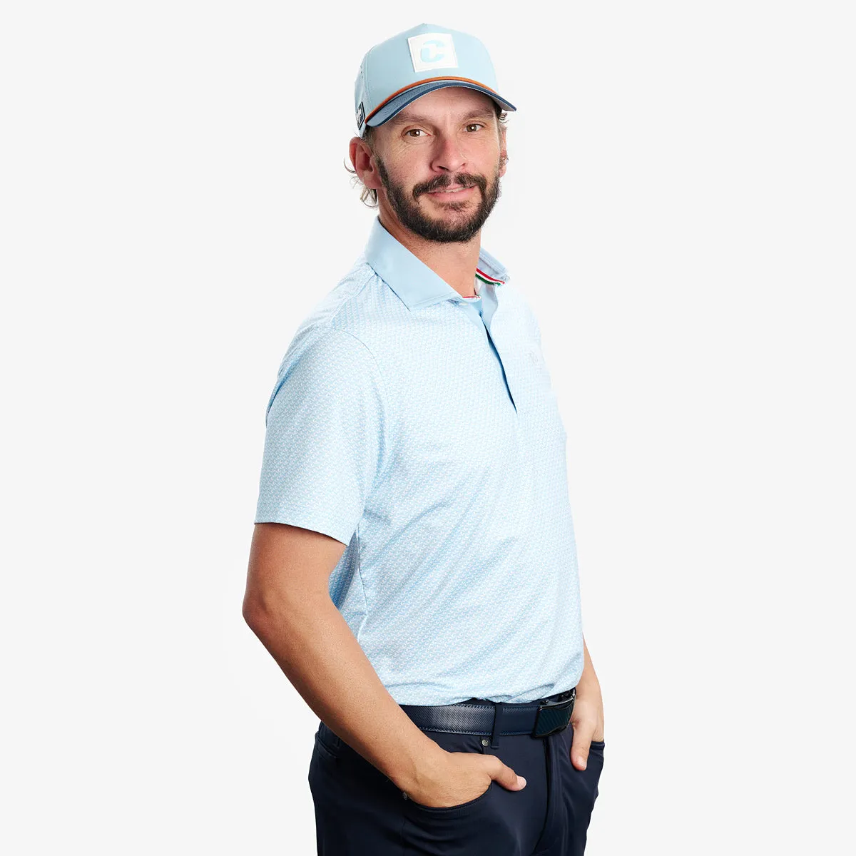Polo Rocco - Light Blue/White Soft Shirt