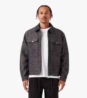Cropped Harrington Jacket Black Speck ErgonomicFit