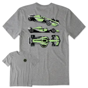 Men's Ready for Racing Short Sleeve Crusher Tee All Day Wear Casual Choice Wear