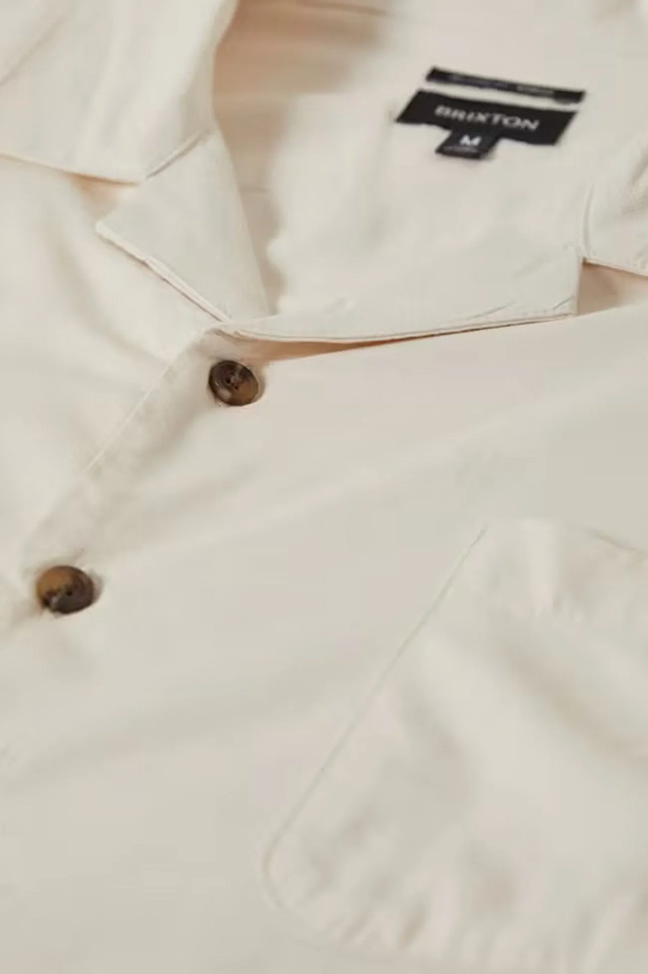 Chilly Weather Style Quick Fit Stretch Bunker Short Sleeve Woven Shirt Whitecap