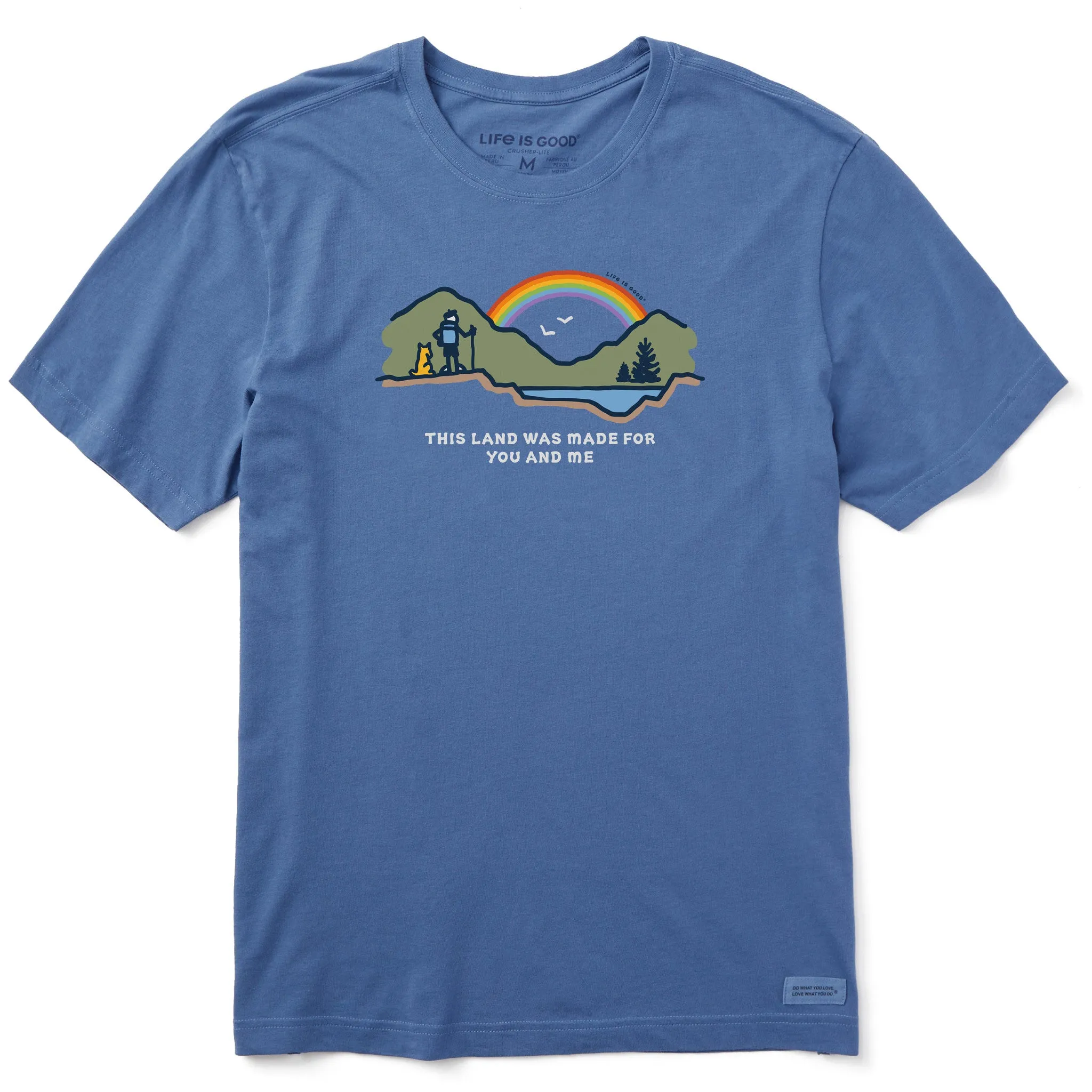 SeamlessConstruction Men's This Land Was Made For You and Me Short Sleeve Tee