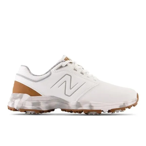 Comfort Padding Comfort support New Balance Brighton Spiked Golf Shoes - White / Brown