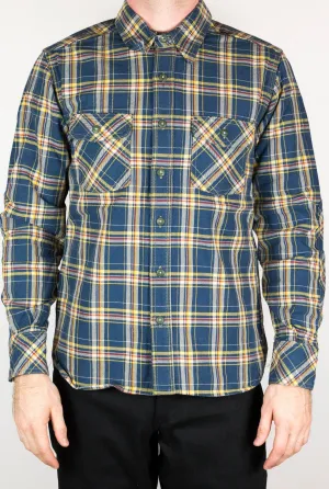 Roy Roger Heavyweight Tartan Twill Work Shirt with LF Buttons Daily Fashion