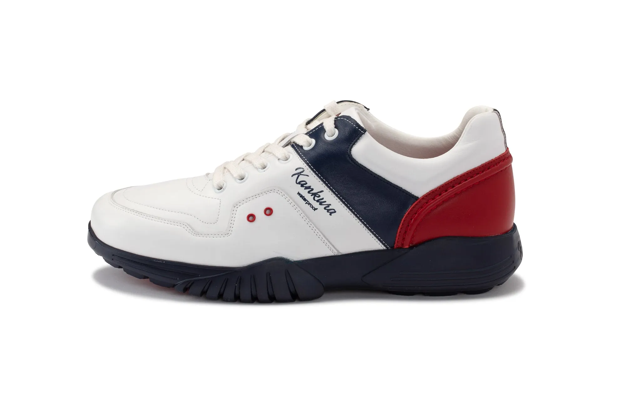 Challenge 01  White|Navy|Red  Men's Golf Shoes CH001 06 No Slip