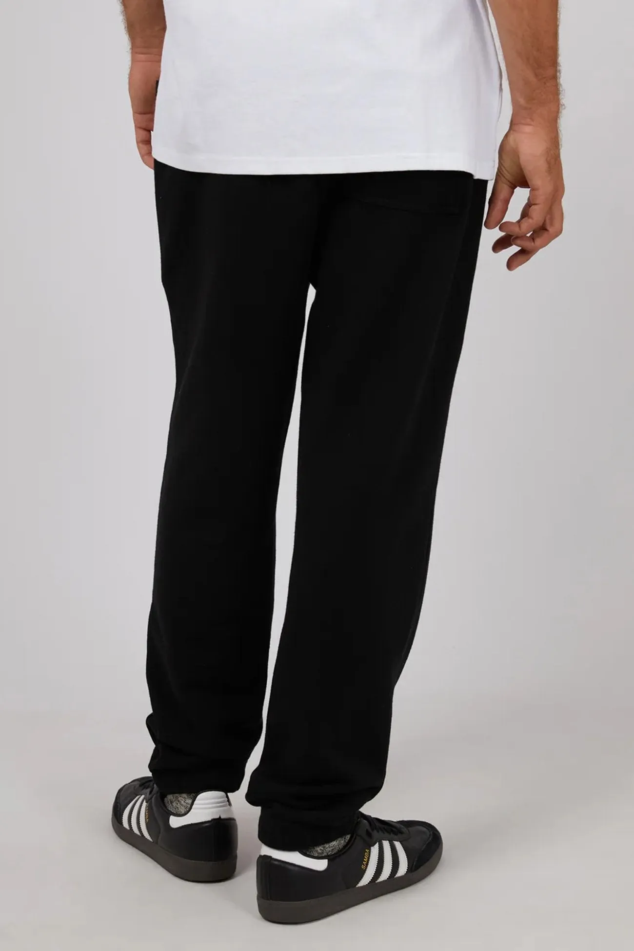 Essential Theory Track Pant Black Stretchy Material