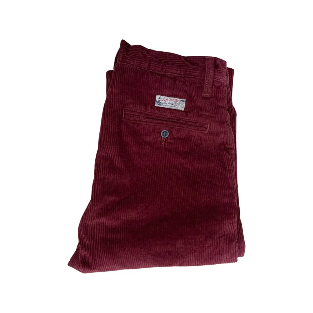 Compact Packability Japanese  8 wale burgundy Corduroy Miners