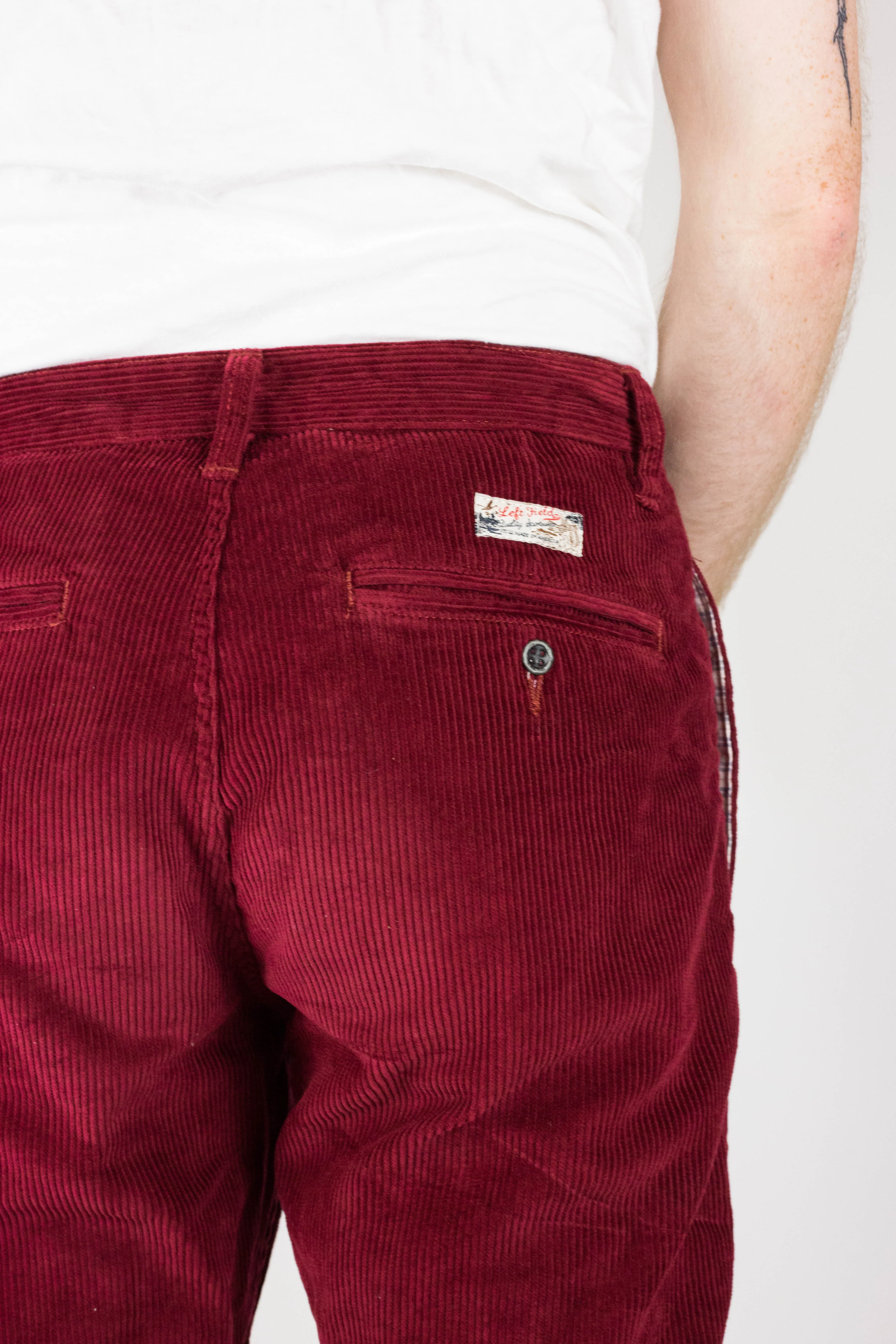 Japanese  8 wale burgundy Corduroy Miners Tear Resistant