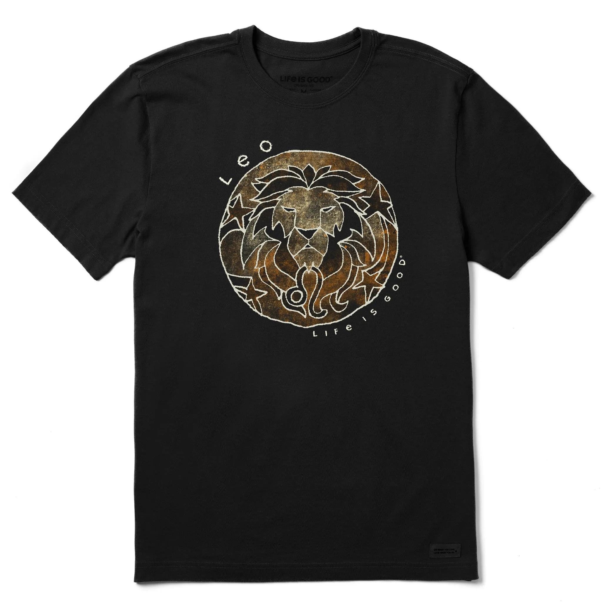 Men's Trippy Leo Short Sleeve Crusher Tee Comfy Design Wear