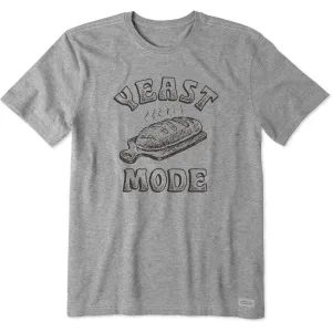 Heathered Texture Breathable Comfort Design Men's Yeast Mode Bread Short Sleeve Tee