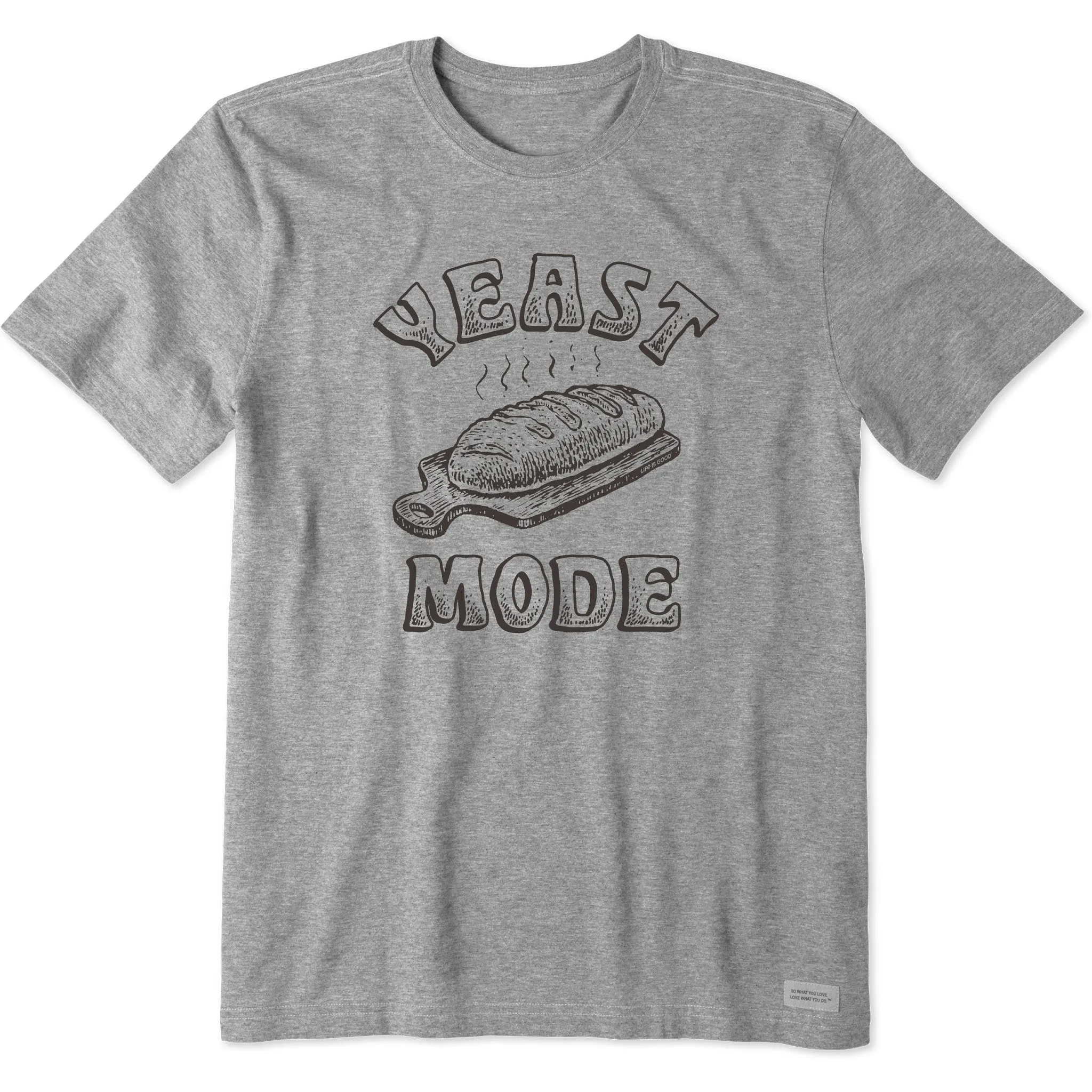 Men's Yeast Mode Bread Short Sleeve Tee Fit Comfort Heather Texture Finish