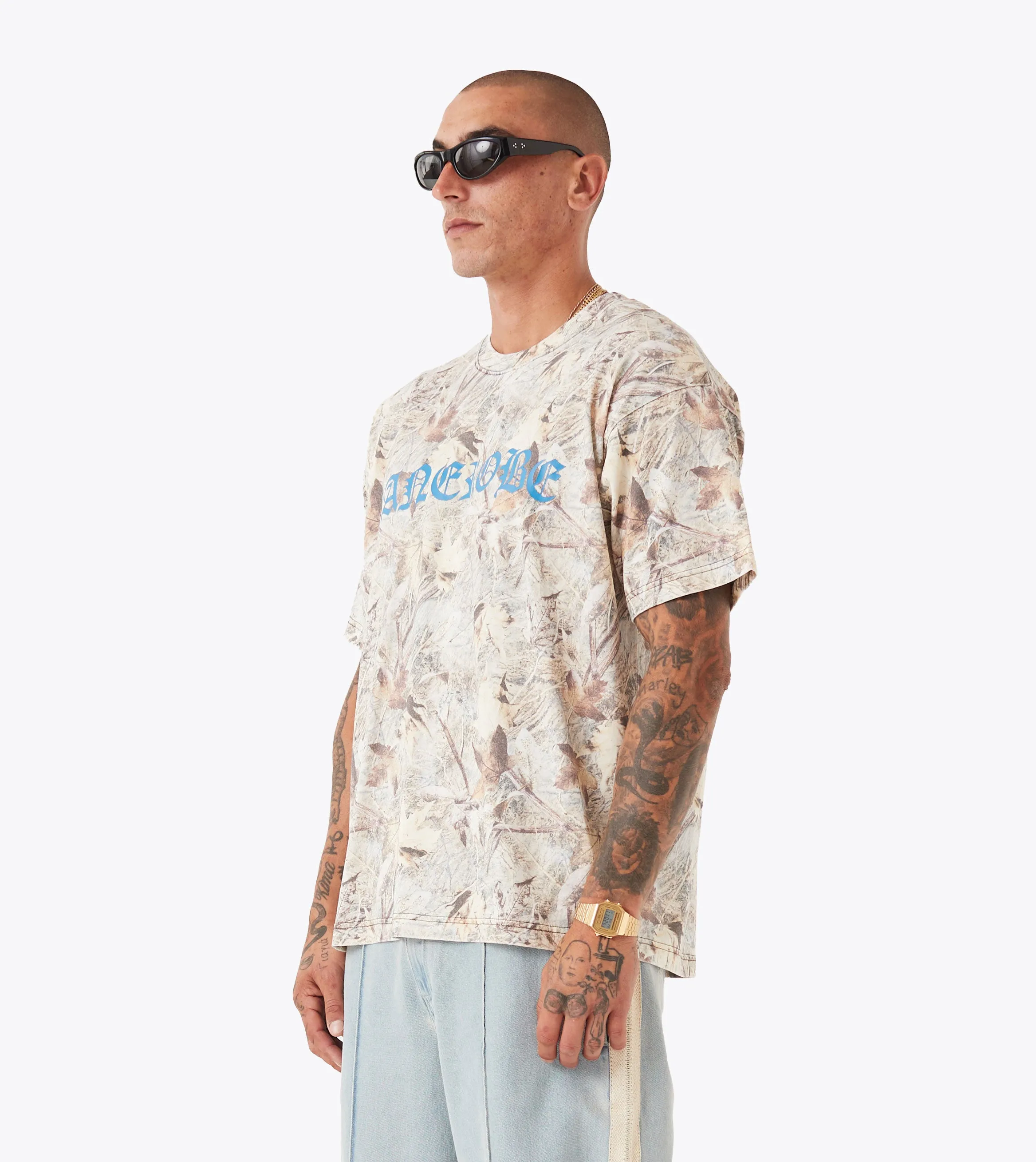 Anti Pilling Finish Naturalist Box Tee Washed Real Camo