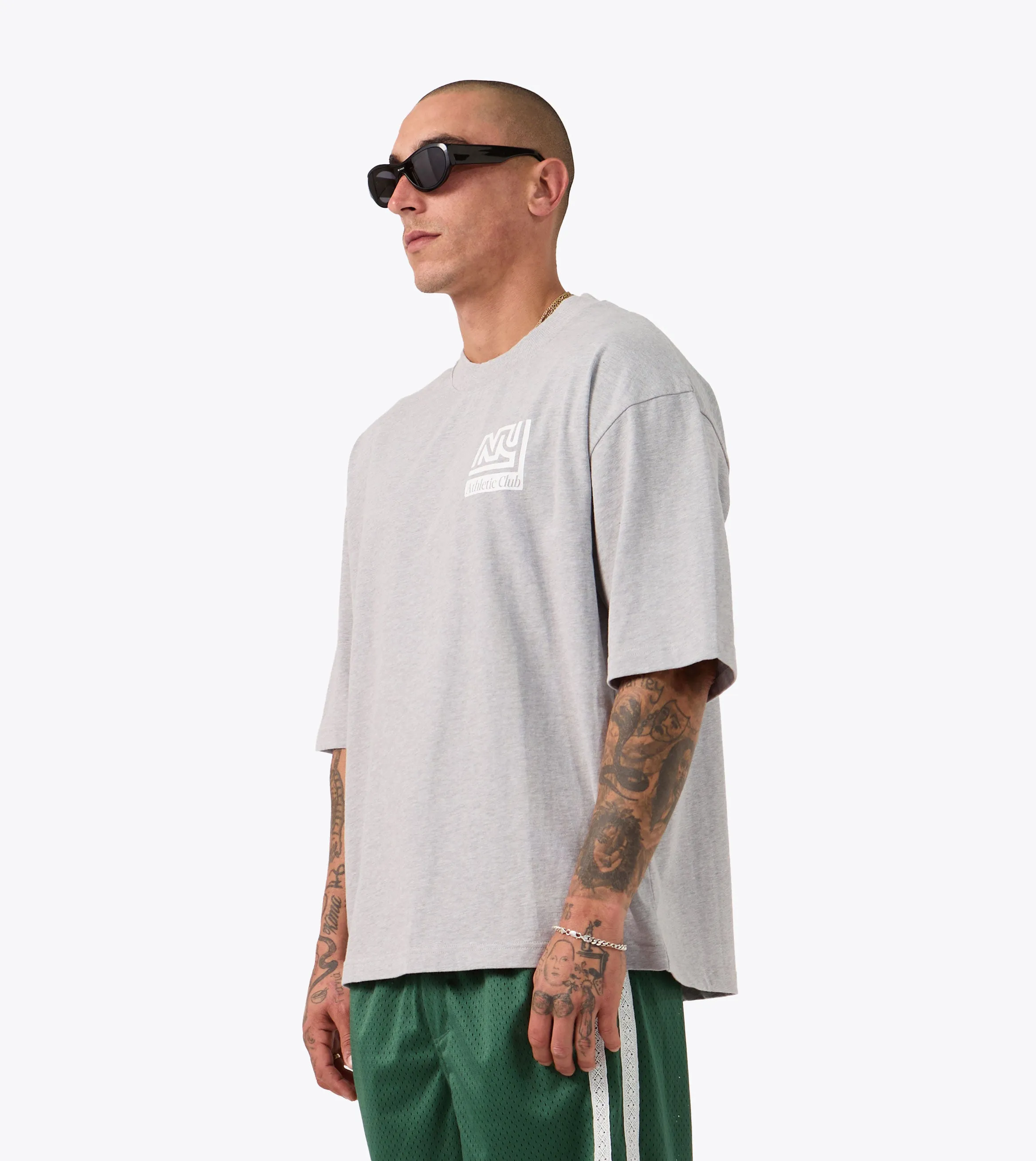 UV Protective Fabric NY Flow Tee Grey Marle