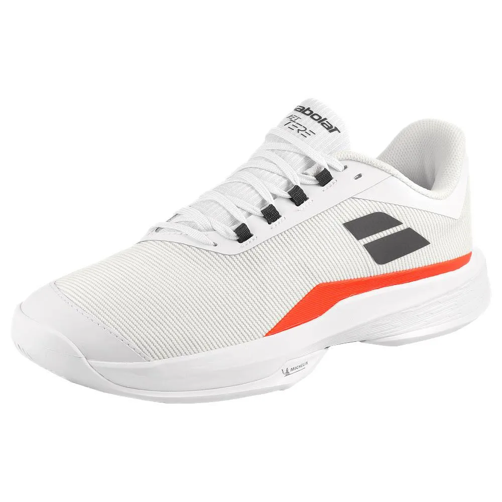 Babolat Men's Jet Tere 2 - White/Strike Red Comfortable Straps