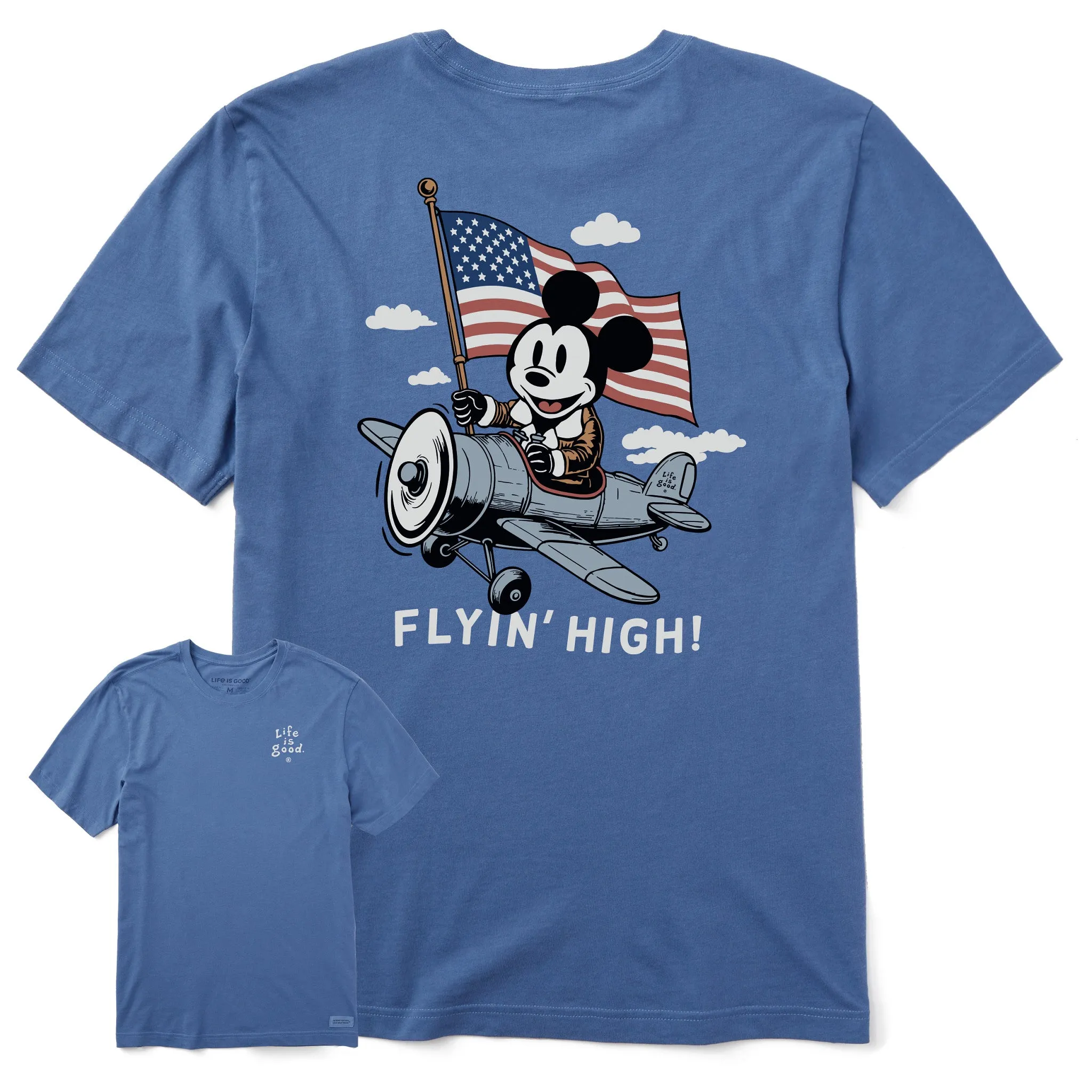 Men's Flyin' High Steamboat Willie Short Sleeve Tee Slim fit sleekness Stylish Comfort