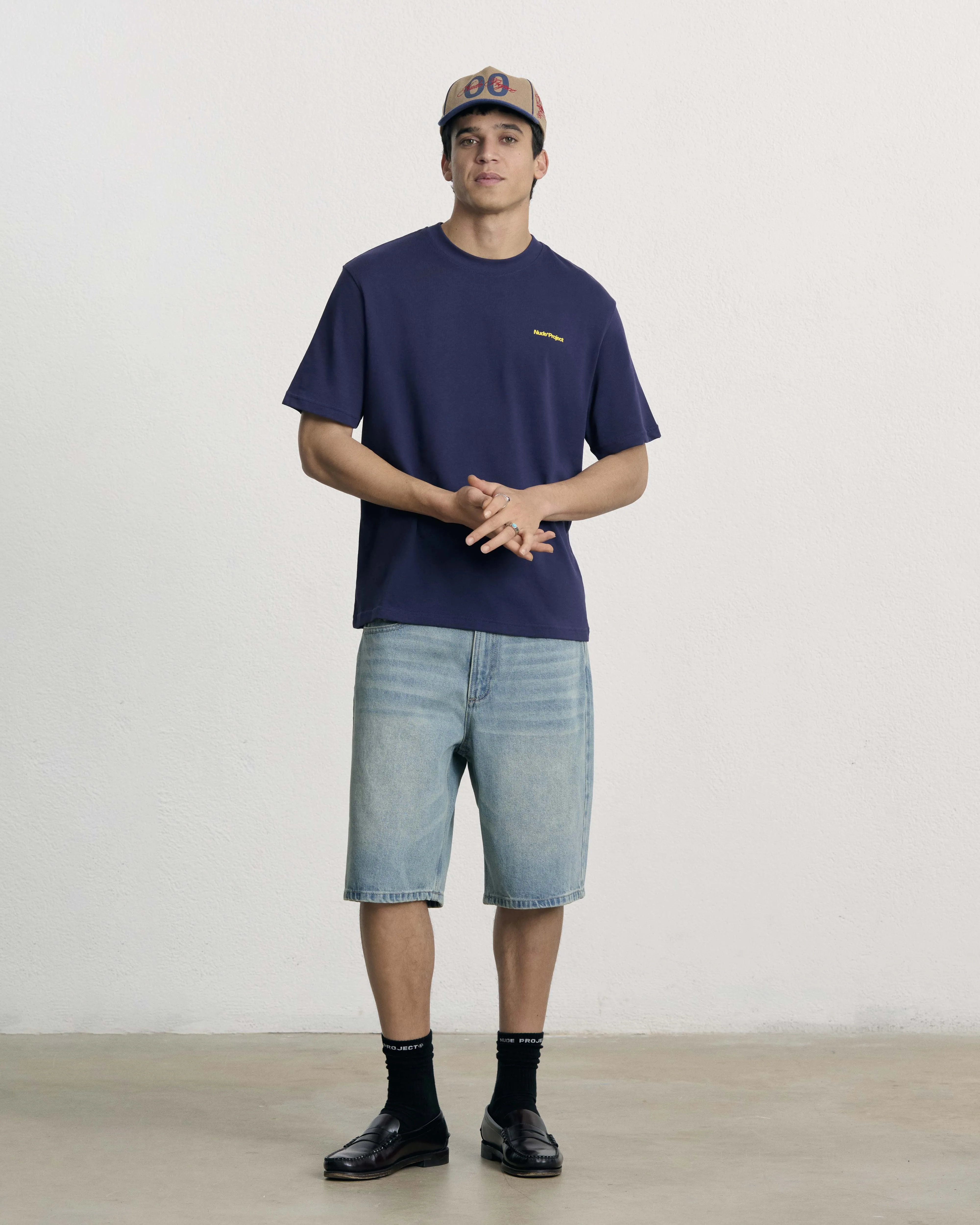 Compact Stitch Pattern budget-friendly Origins Tee Navy