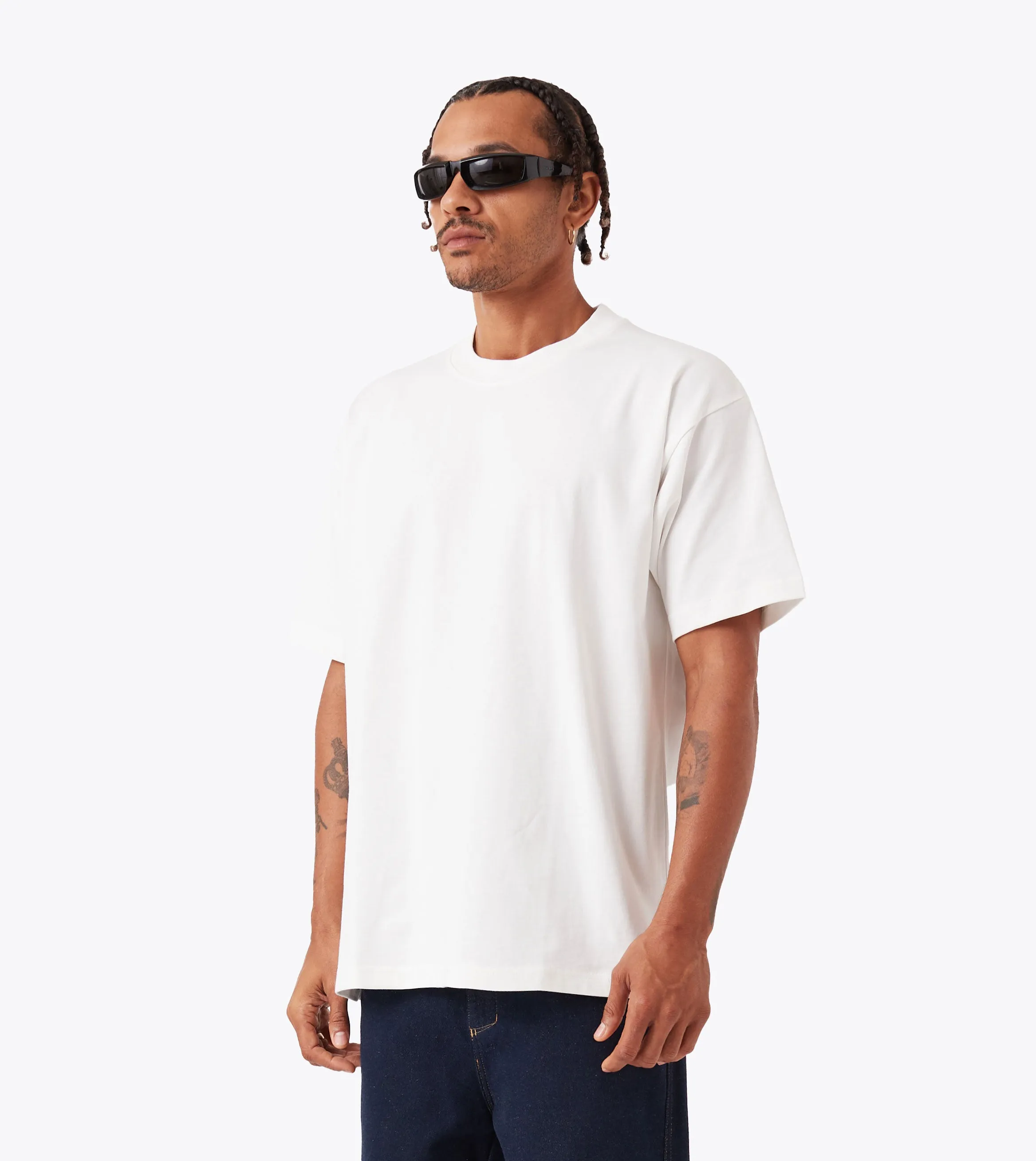 Cool and Chic Box Tee Vintage White