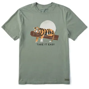 UV Protective Coating suitable for all genders Men's Take It Easy Tiger Short Sleeve Tee