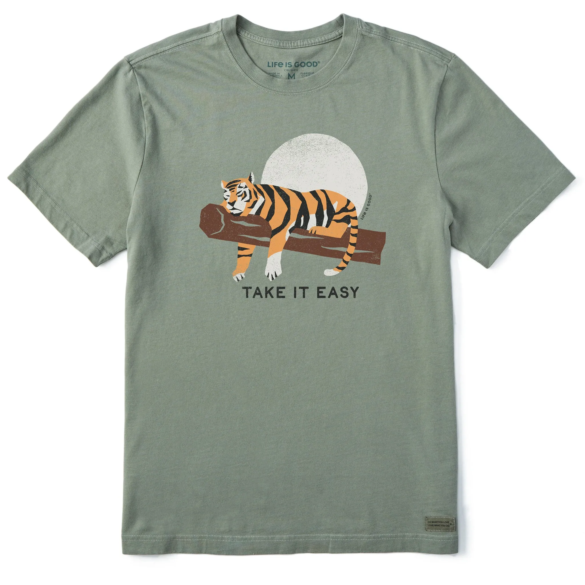 UV Protective Coating suitable for all genders Men's Take It Easy Tiger Short Sleeve Tee