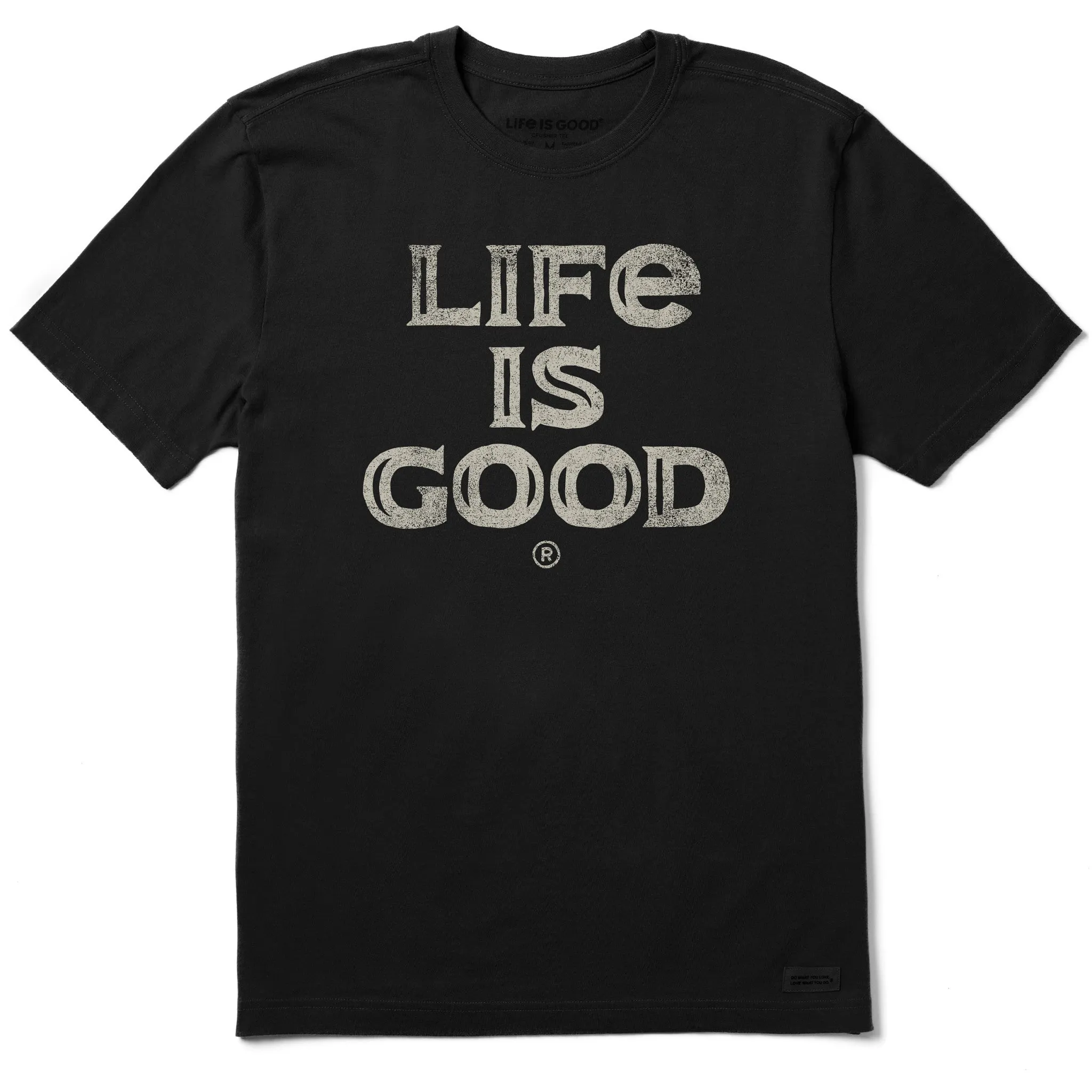 No Slip Shoulder Design Men's Wordsmith Crafty Life is Good Short Sleeve Tee
