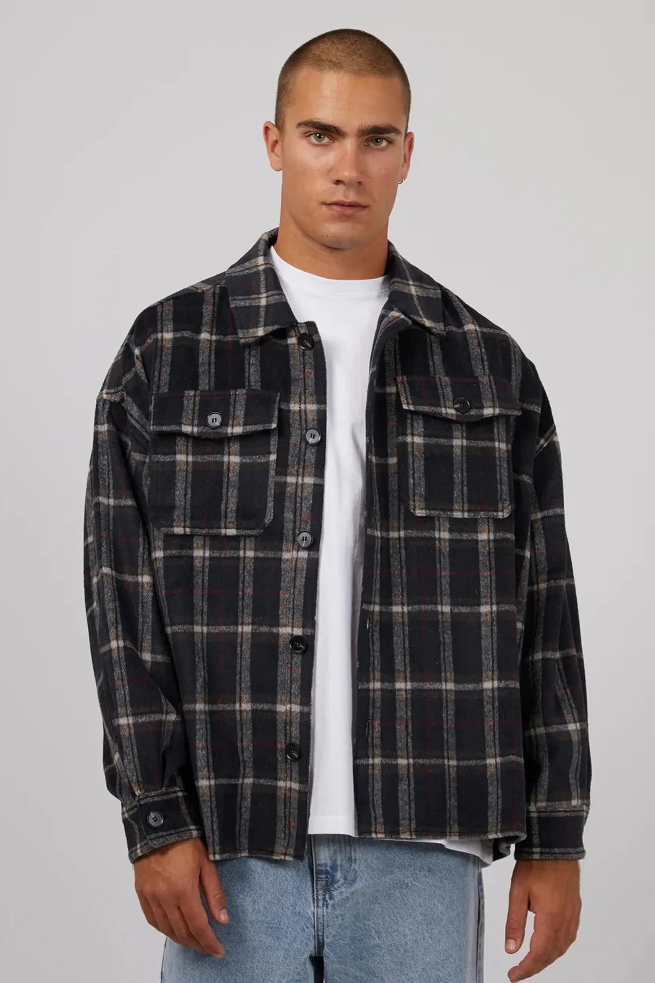 Ranch Overshirt Navy Relaxed Comfort Look