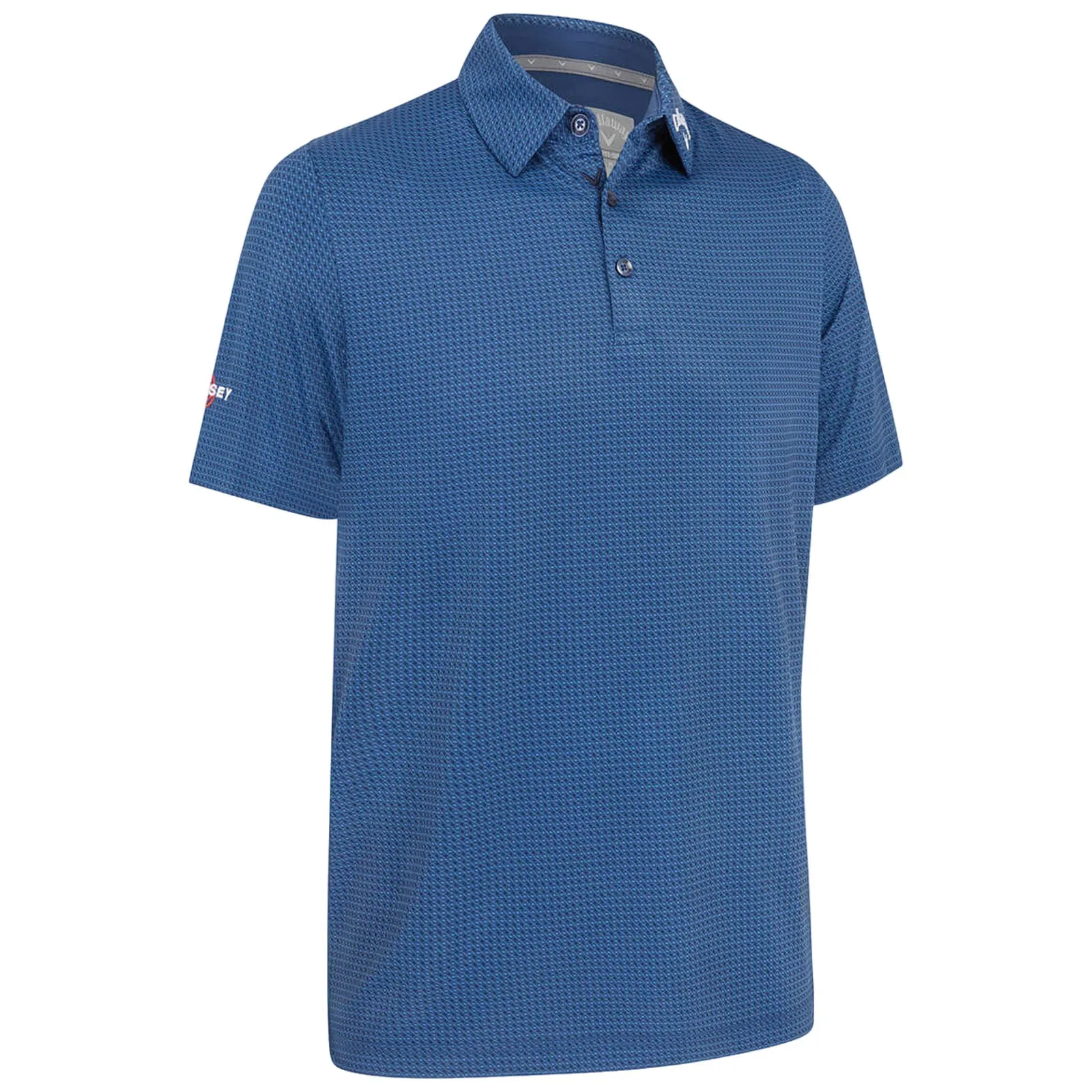 Contrast Trim Detail Relaxed Fashion Callaway Mens Odyssey Print Polo Shirt
