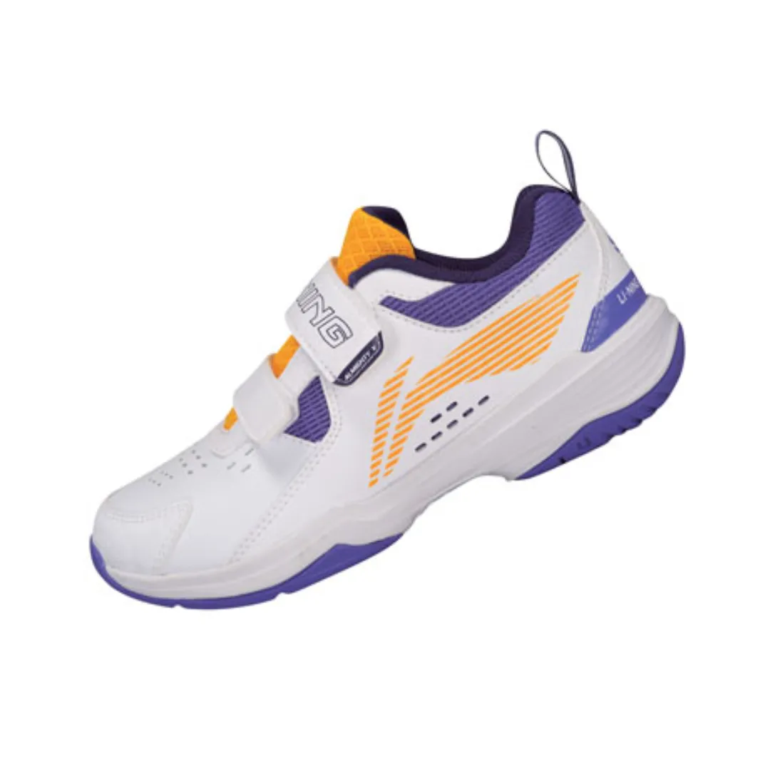 Li Ning Badminton Shoe Kids' [White] AYTT010 Multi   Purpose