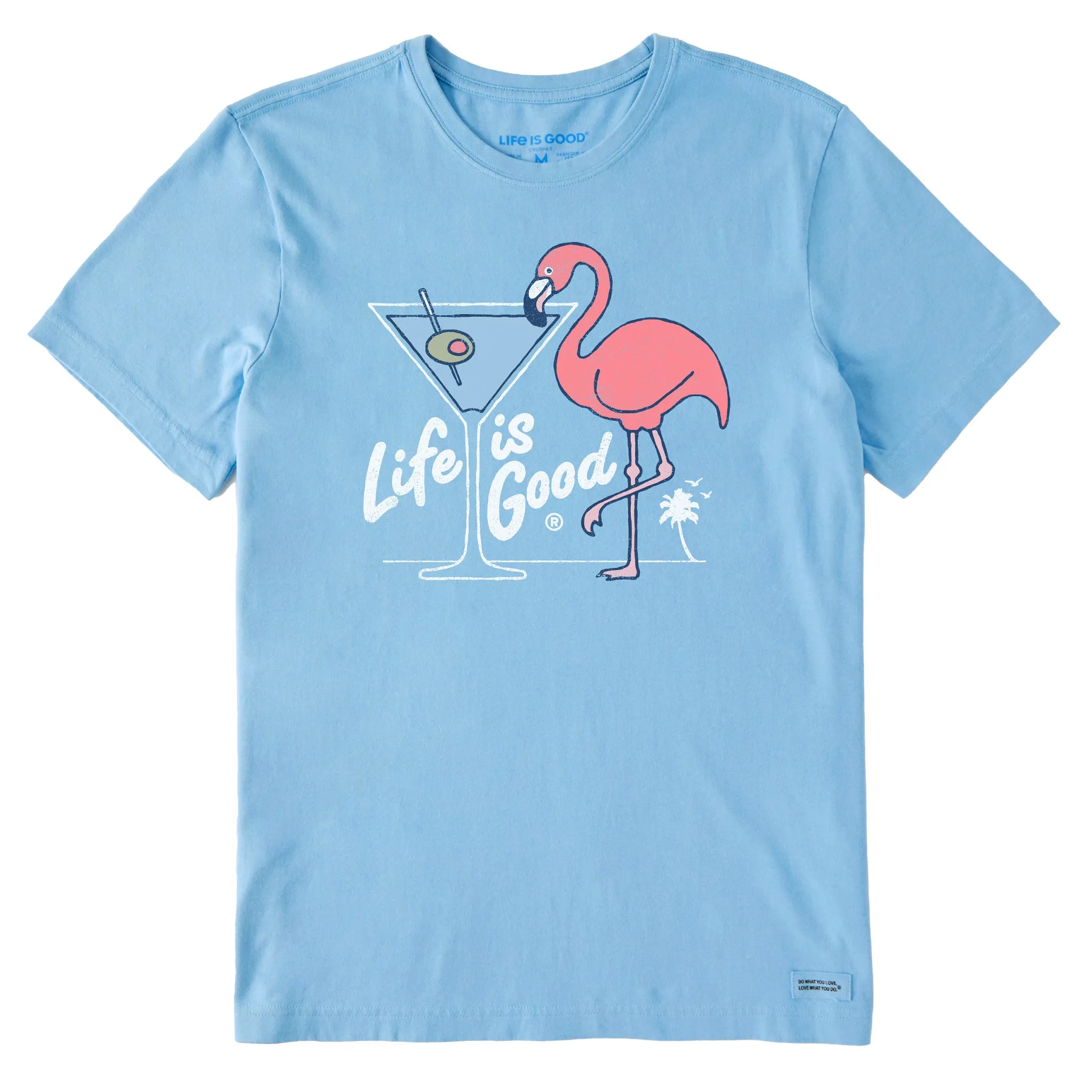 Men's Flamingo Martini Short Sleeve Crusher Tee Active Layer Fit
