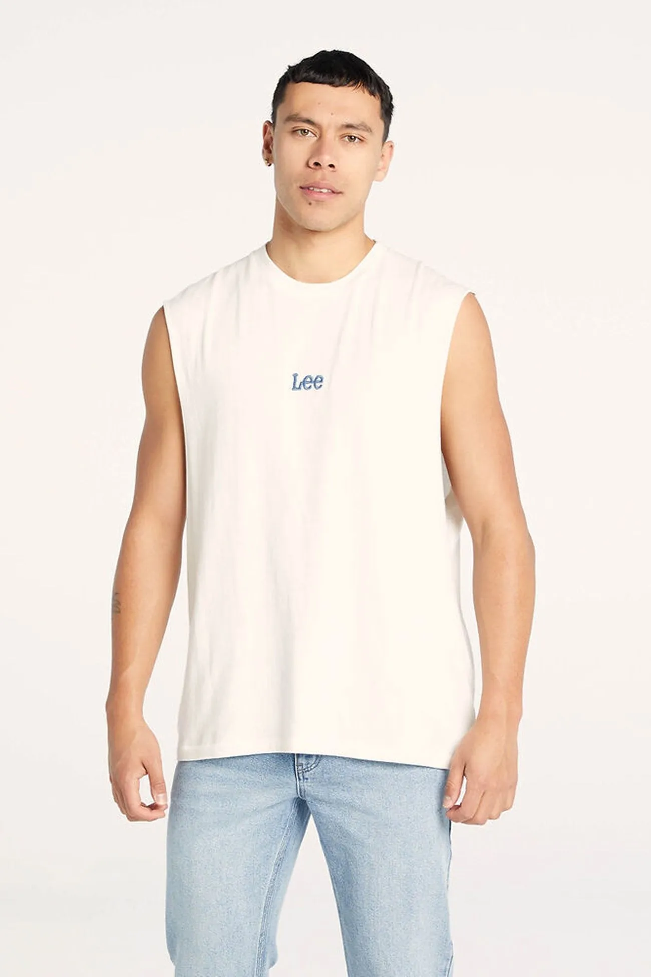 Open Glow DoubleLayered Structure Altos Muscle Vintage White