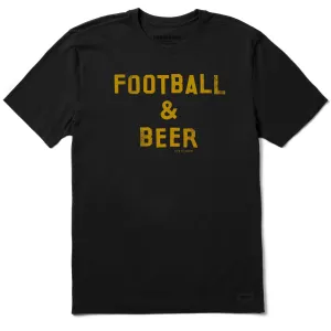 Active Layer MultiPly Fabric Men's Football Beer Short Sleeve Tee