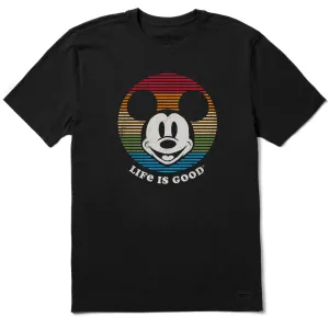 Men's Willie Stripes Circle Short Sleeve Tee Collared formality Everyday Trend