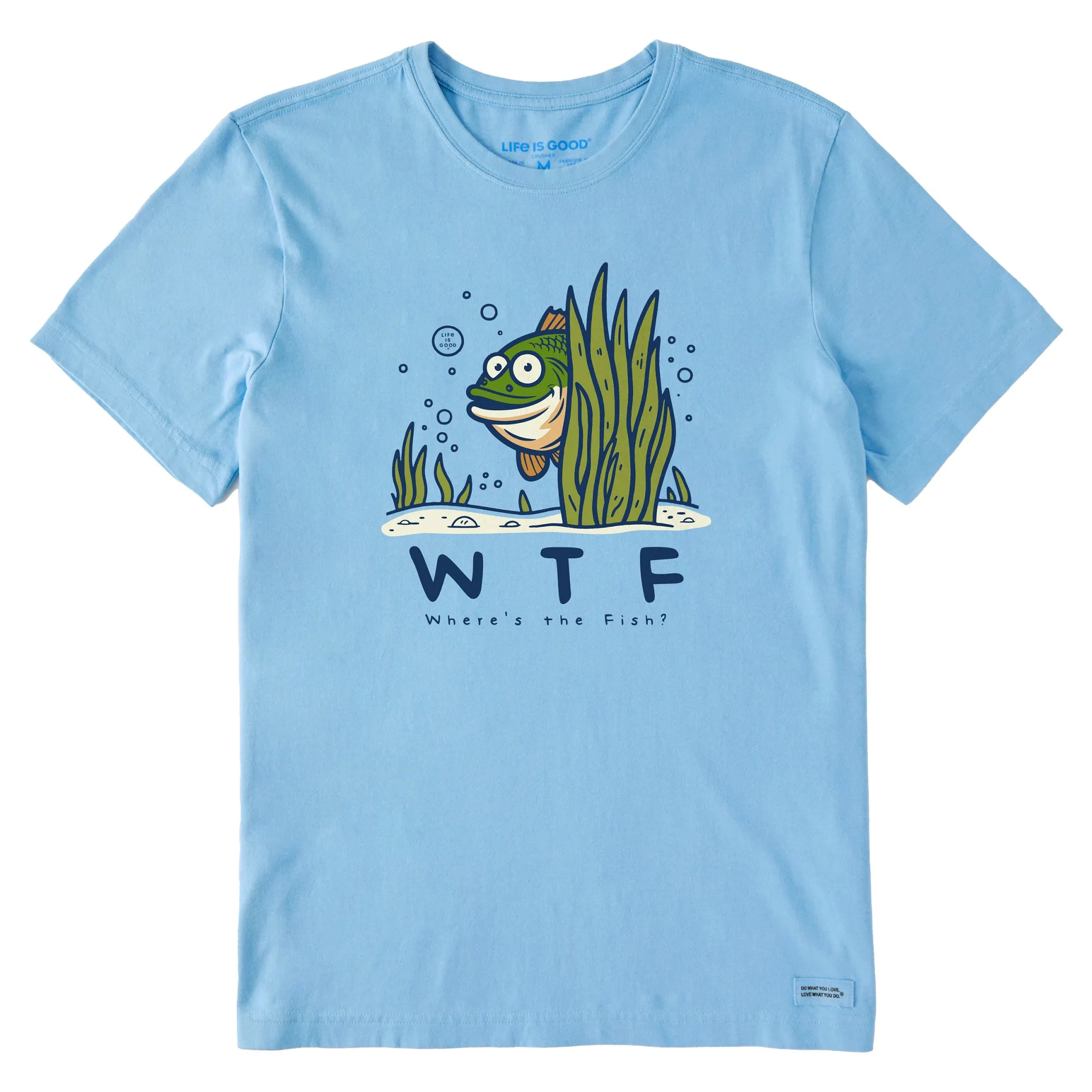 Comfy All-Day Men's WTF Quirky Bass Short Sleeve Tee