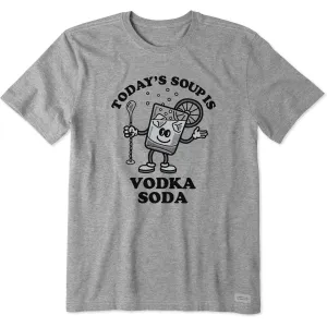 Odor-resistant Water Based Ink Print Men's Vodka Soup Short Sleeve Tee