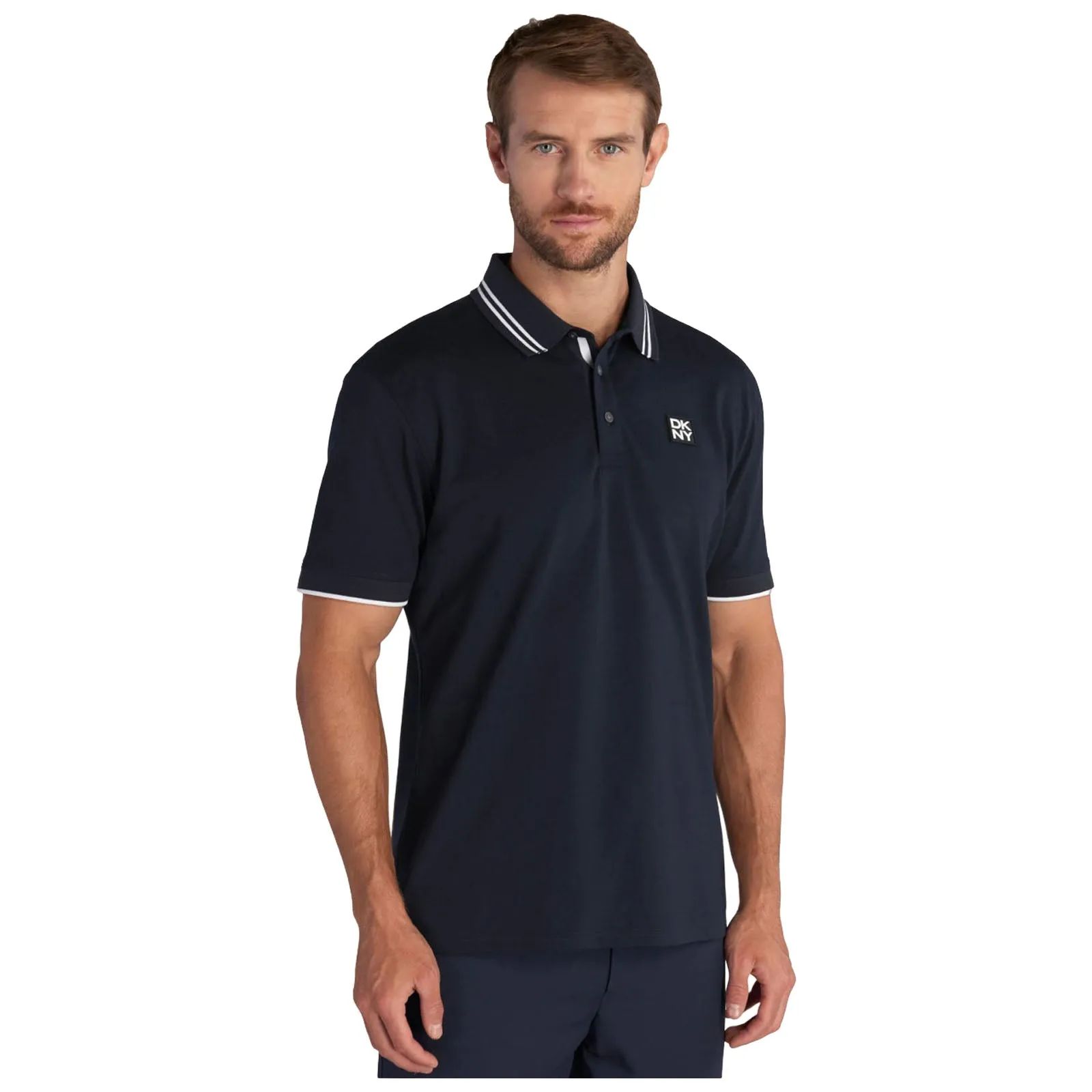 DKNY Mens Spike Polo Shirt Fashion Comfort Weekend Comfort