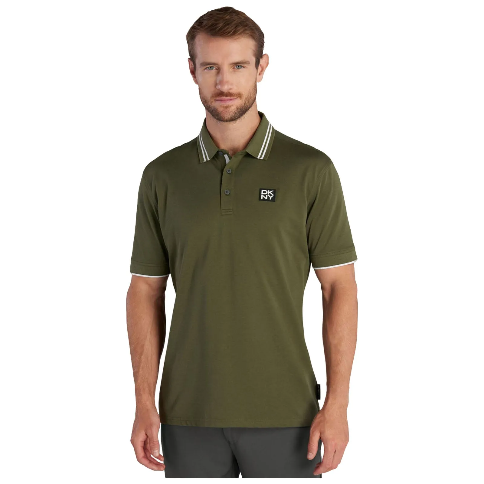 Preppy Vibe DKNY Mens Spike Polo Shirt