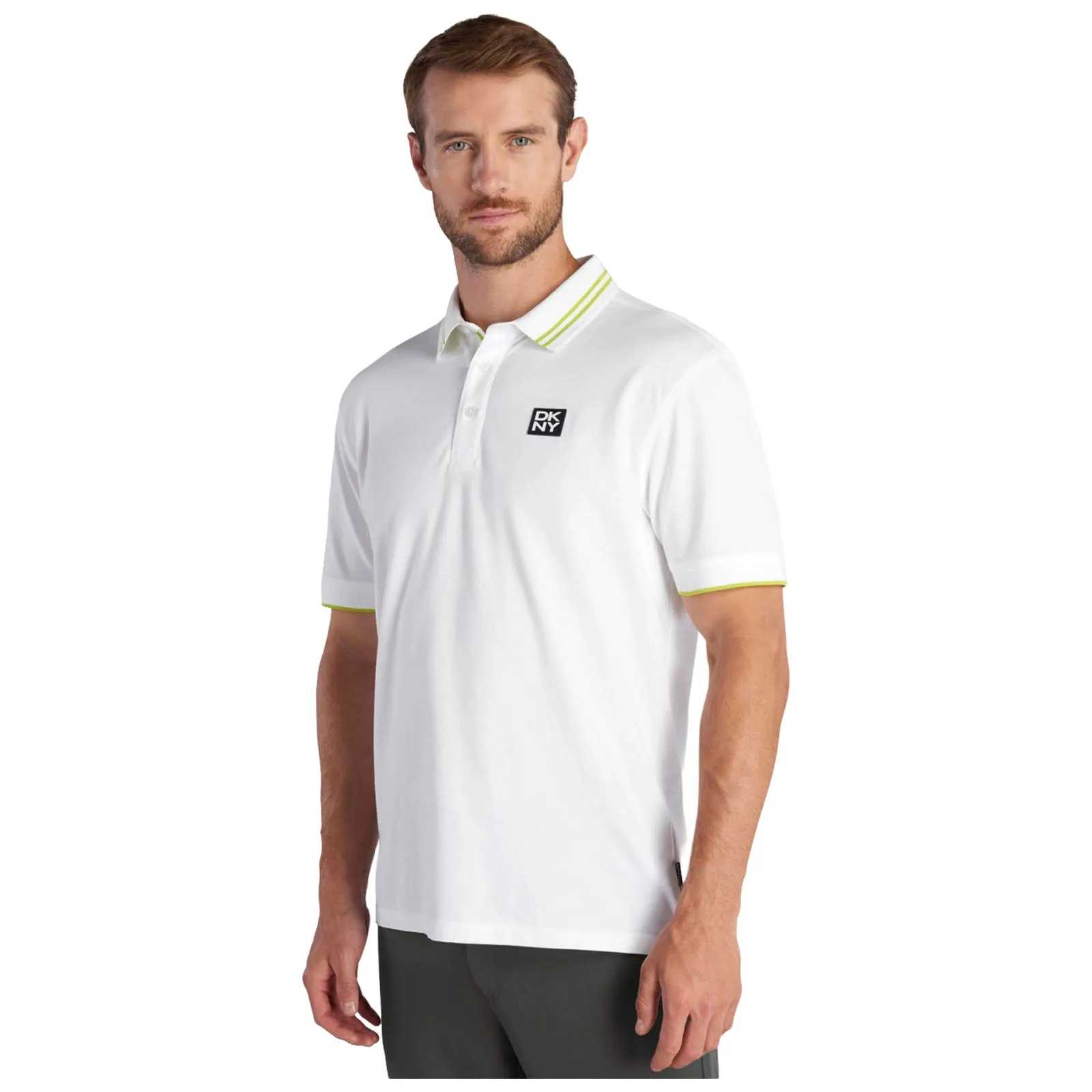 Sleek Layers All-Day Fit DKNY Mens Spike Polo Shirt