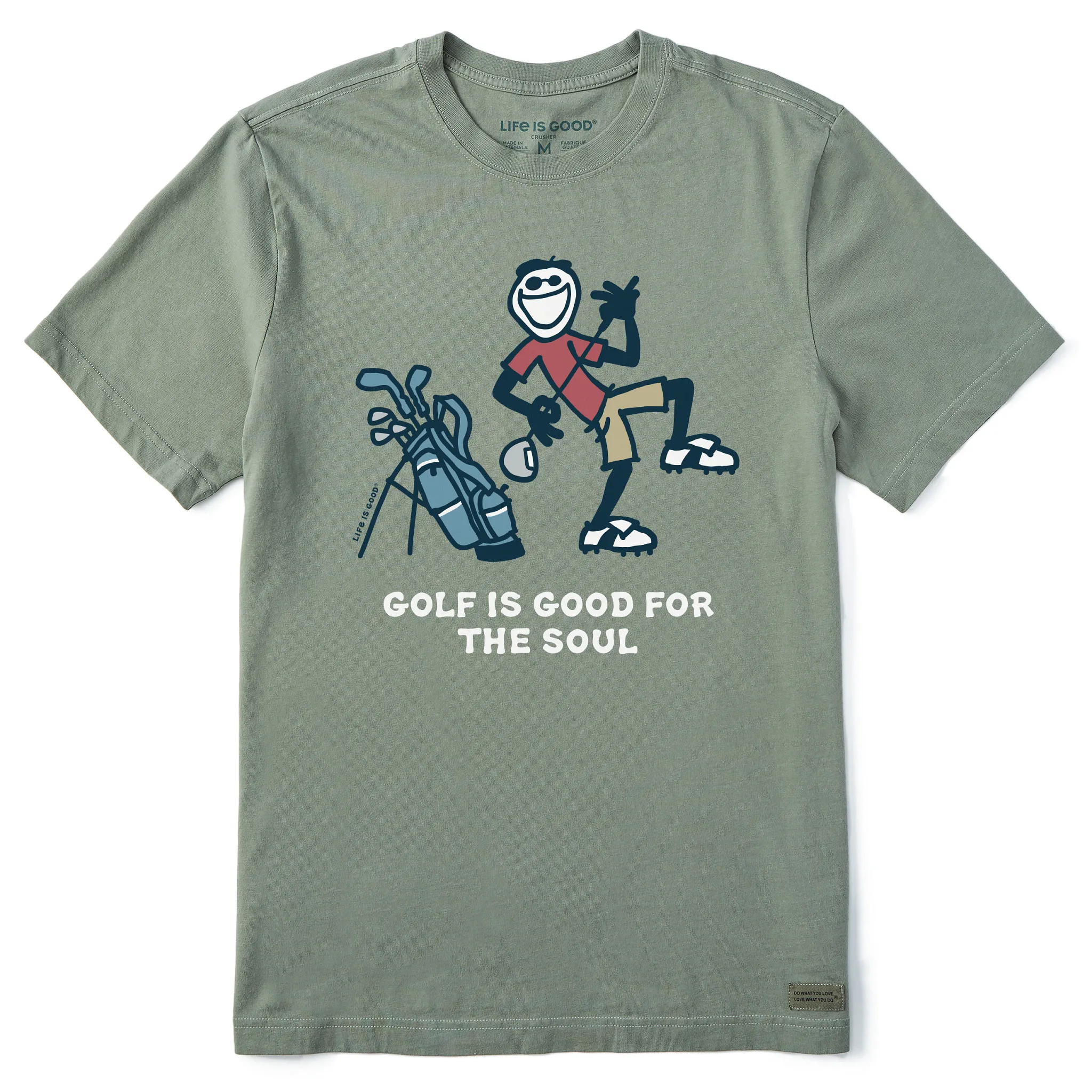 Men's Golf Is Good For The Soul Jake Short Sleeve Tee Daily Outfit Style Complementary Colors