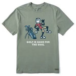 Urban Comfort Outdoor Smart Men's Golf Is Good For The Soul Jake Short Sleeve Tee