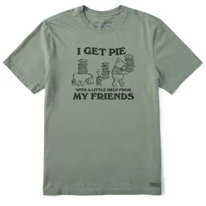 Relaxed Fit Light Breeze Men's Pie with a Little Help From My Friends Short Sleeve Tee