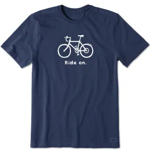 Men's Ride On Short Sleeve Tee SeamFreeShoulders Comfy Fit