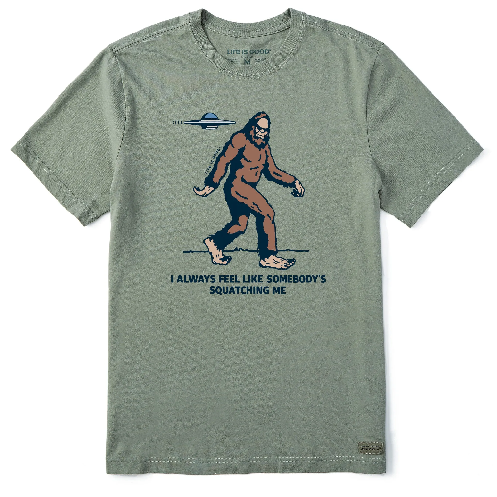 Soft Layers Men's Somebody's Squatching Me Short Sleeve Tee