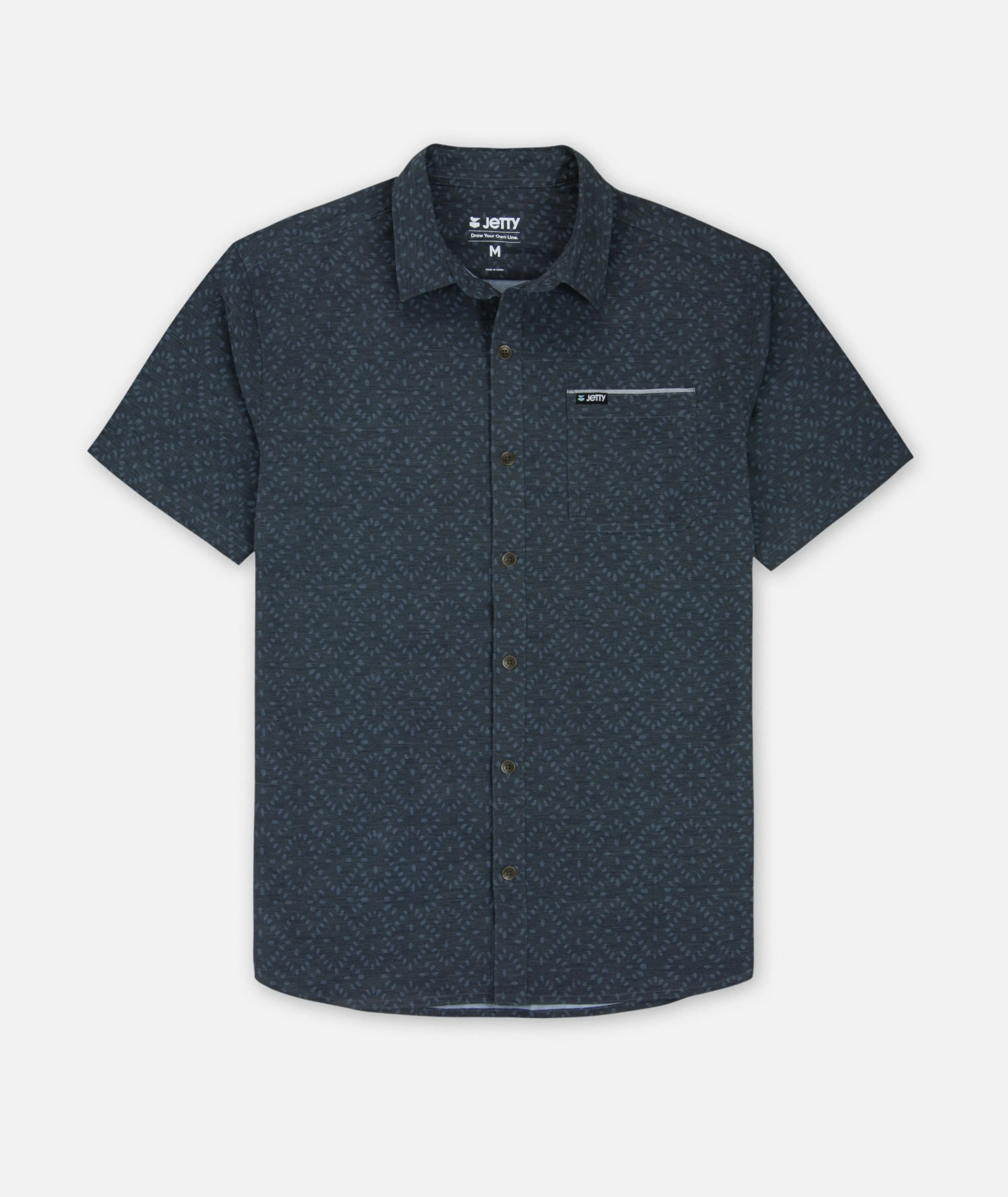 Garwood Shirt - Navy Blue Office Wear Versatile Layer
