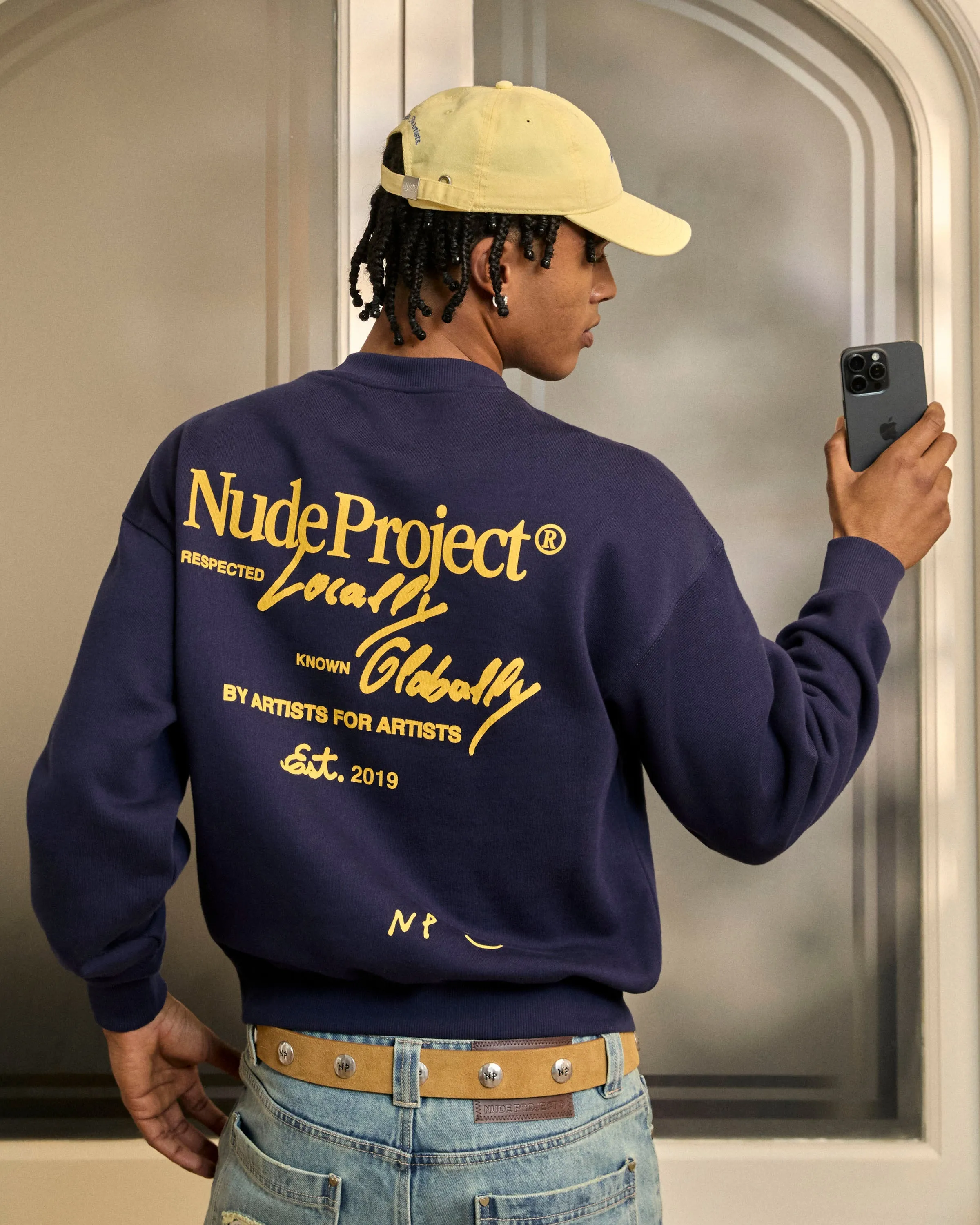 Global Soon Sweatshirt Navy Cozy Essentials product formal casual harmony