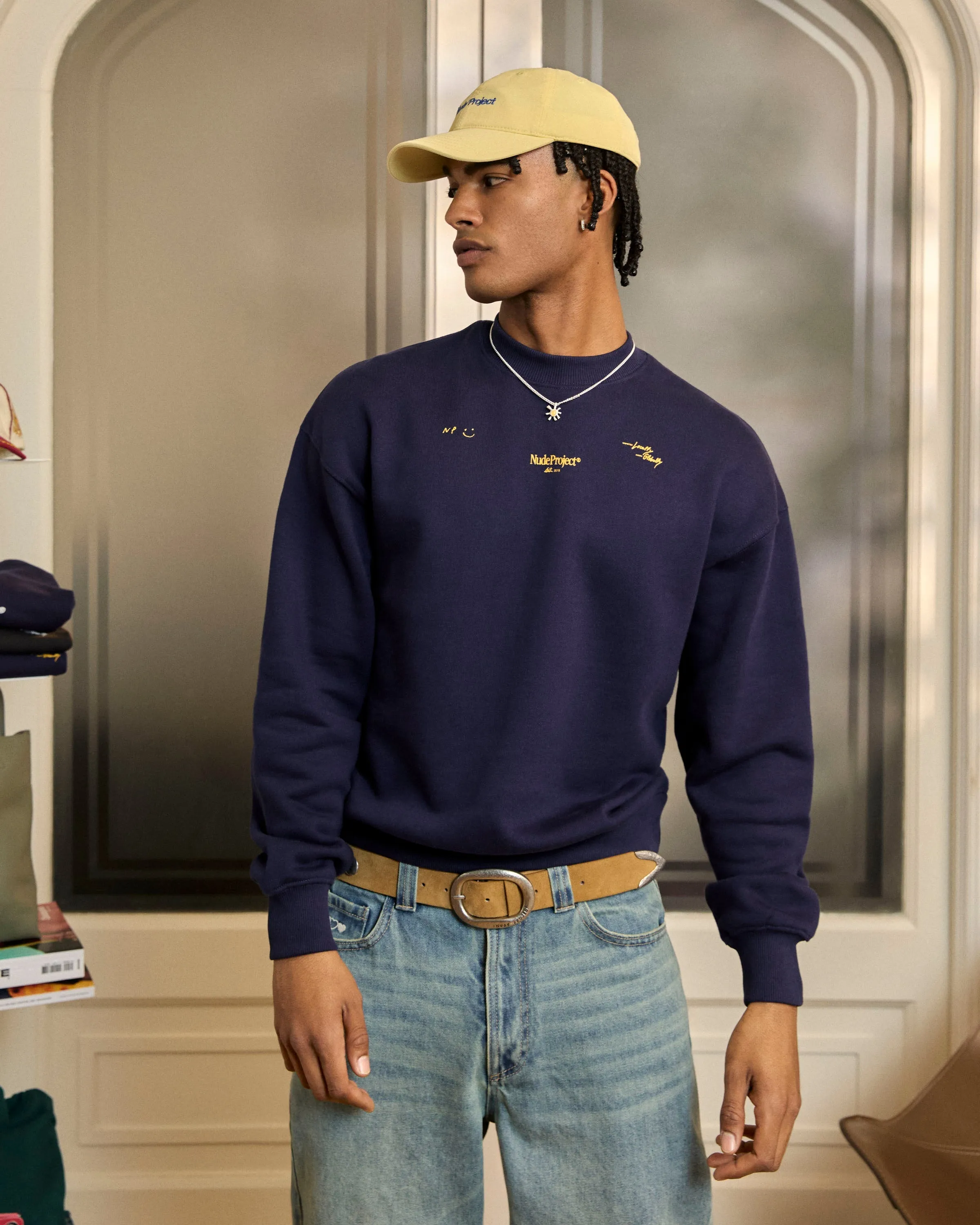 Cozy Apparel Global Soon Sweatshirt Navy