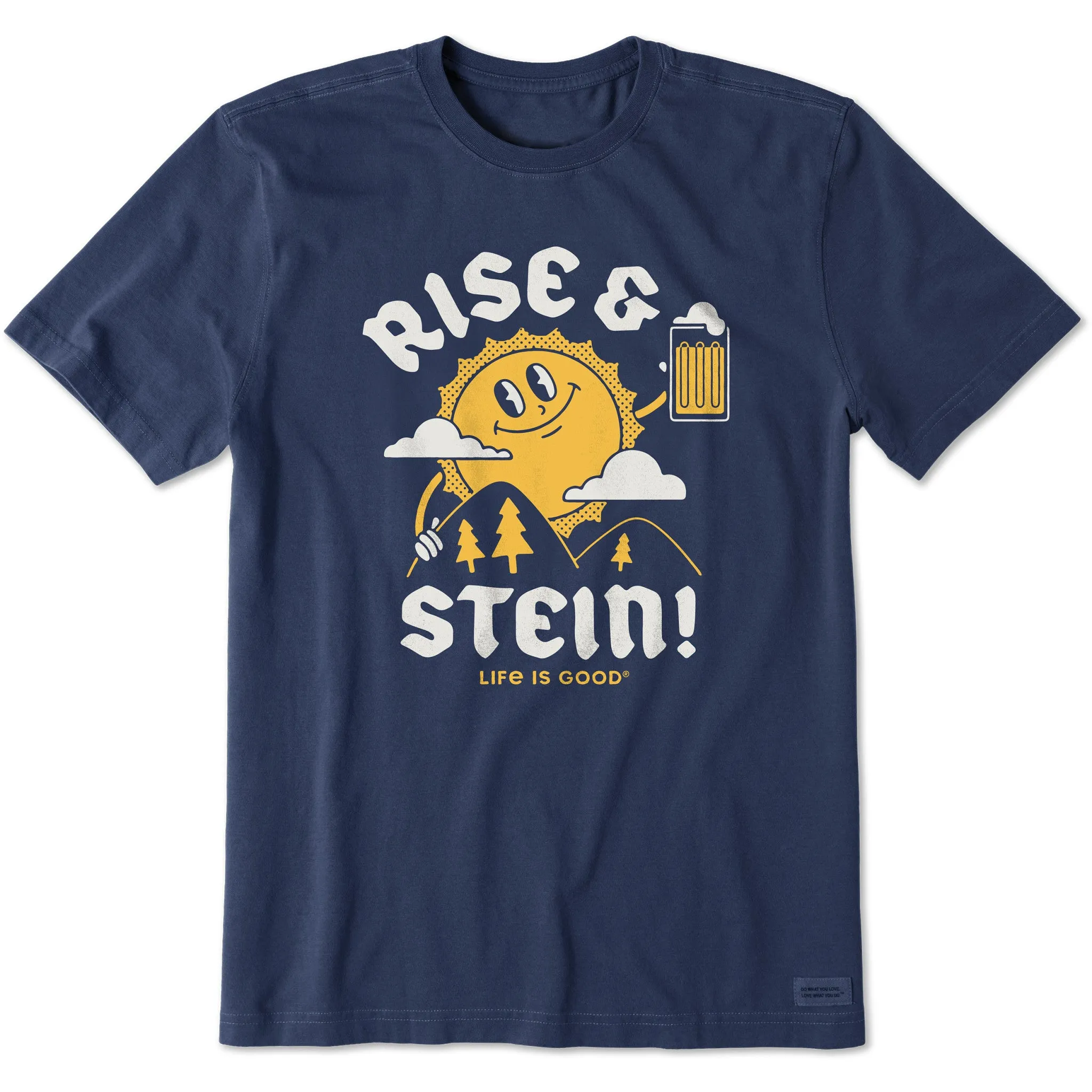 Men's Rise and Stein Short Sleeve Crusher Tee Chilly Comfort Wear