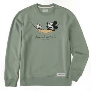 Soft Wearable Men's Steamboat Willie Hammock Simply True Fleece Crew