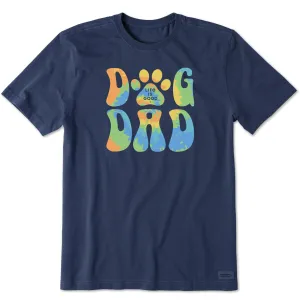 Men's Tie Dye Dog Dad Short Sleeve Tee Simple yet stylish