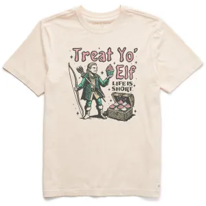 Classic Trend Look Sporty essentials Men's Treat Yo Elf Short Sleeve Crusher Tee