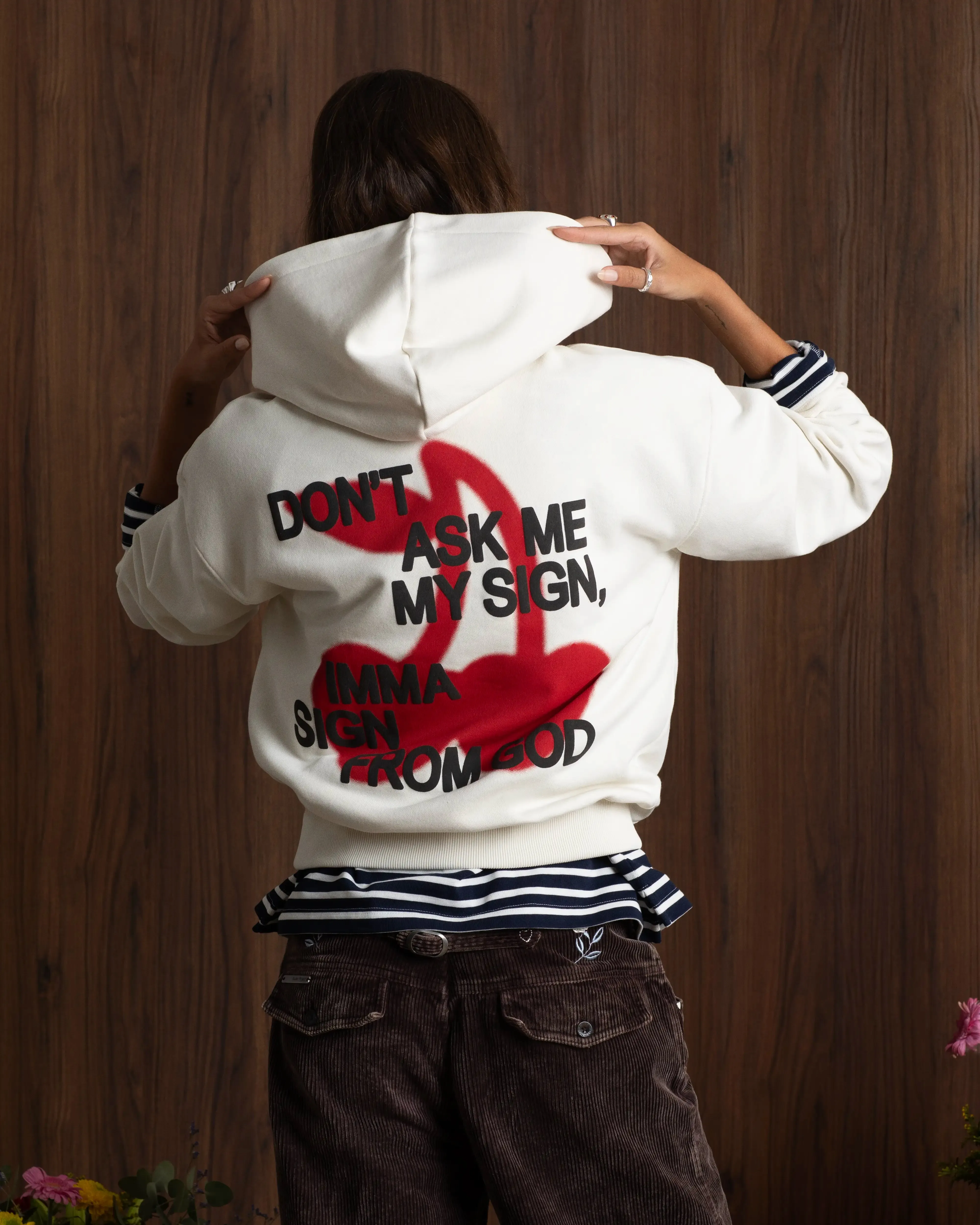 Ladder Hoodie Off-White Chill Vibe Chill Layer